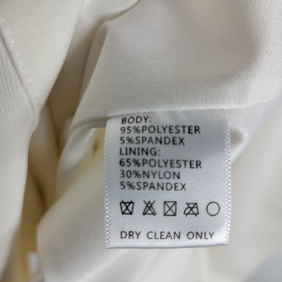 New Harlyn Twist Front Asymmetric Tulip Hem Keyhole Back Midi Sheath Dress XS - Picture 11 of 11